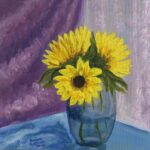 Sunny, 2023, Oil on Canvas, 12 x 12 inches, $350.00