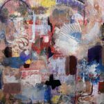 Red Light, 2025, Mixed Media on Cradled Board, 24 x 24", $1000