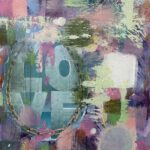 Love, 2025, Mixed Media on Canvas, 14 x 11", $500